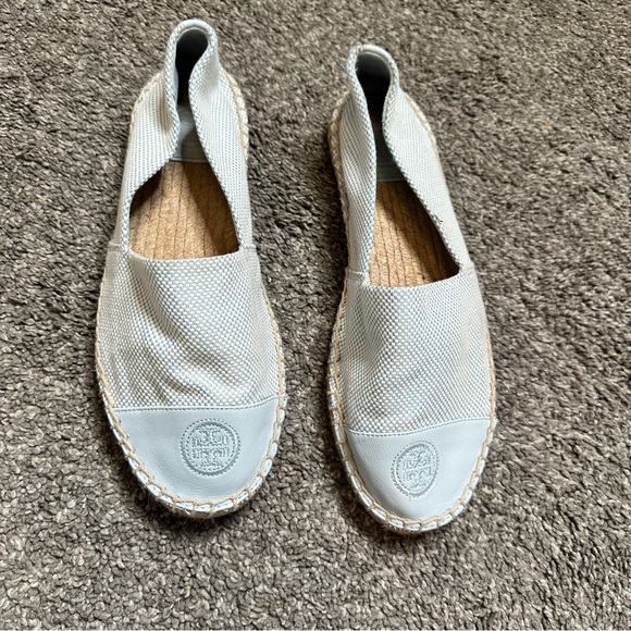Tory Burch Colorblock Espadrille Flat in Seltzer Blue - Picture 4 of 9
